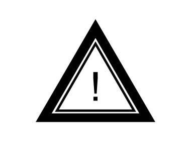 Uyarı simgesi, vektör işareti