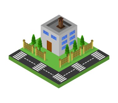 İzole edilmiş bina ve ev sembolü. Ağ için bina ve çatı sembolü koleksiyonu.