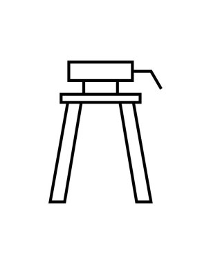 tripod ikon vektör illüstrasyonu