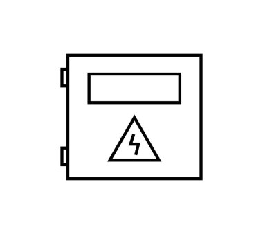 Elektrik paneli kabine vektör çizimi