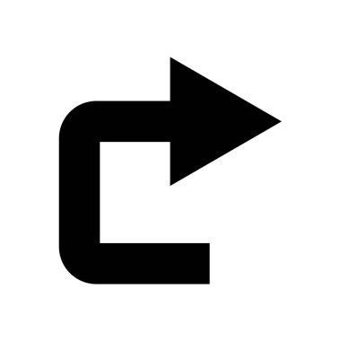 ok vektörü simgesi düz simgesi