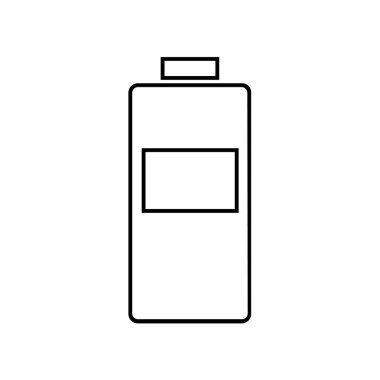 Beyaz arkaplanda izole edilmiş kozmetik şişe simgesi vektörü