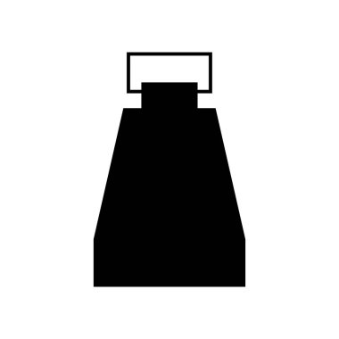 Beyaz arkaplanda izole edilmiş kozmetik şişe simgesi vektörü