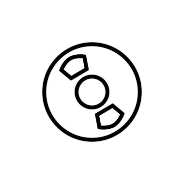 CD simgesi, vektör illüstrasyonu basit tasarım