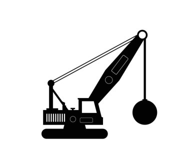 vinç vektör illüstrasyonu modern simge