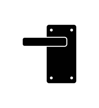 kapı kolu illüstrasyon modern simgesi