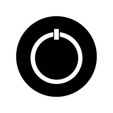 power button vektör illüstrasyonu modern simge