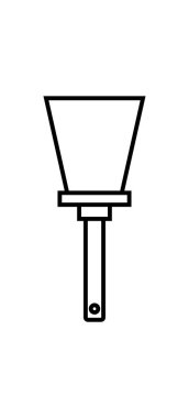 spatula vektör illüstrasyonu modern simge