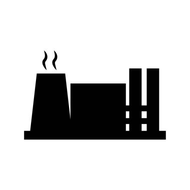 Fabrika vektör düz simgesi