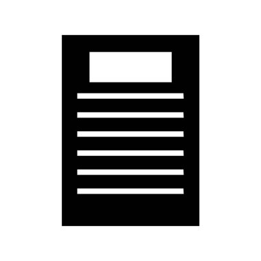 belge web simgesi vektör illüstrasyonu