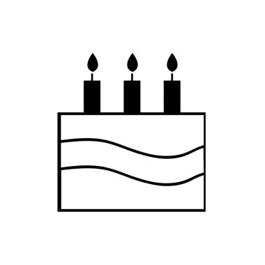 mum vektör illüstrasyon simgesi ile pasta