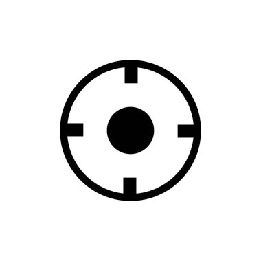 hedef simge vektörü. hedef simge vektörü izole edildi 