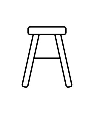 bar tabure simgesi, vektör basit tasarım