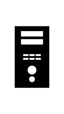 bilgisayar durumu simgesi, vektör basit tasarımı