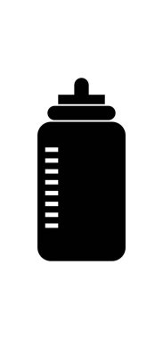 bebek şişe ağ ikonu vektör illüstrasyonu
