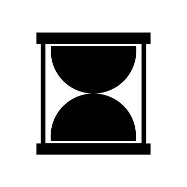 Kum saati ikonu. vektör tasarımı.