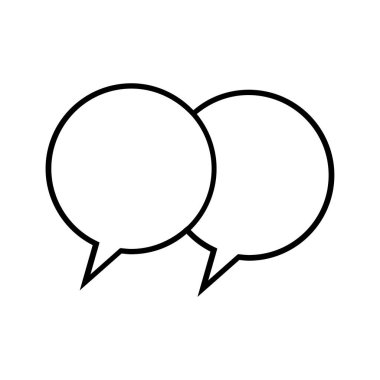 konuşma balonu beyaz arkaplanda izole edildi