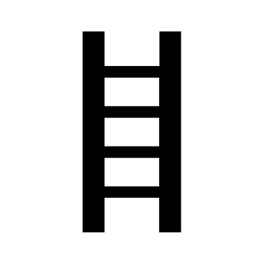 merdiven ağ ikonu vektör illüstrasyonu