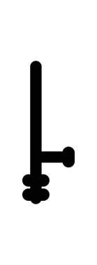 polis baton vektör illüstrasyonu, düz simge tasarımı.