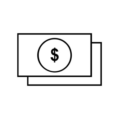 Dolar simgesi. para simgesi vektörü