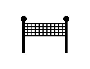 voleybol net simge vektör çizim