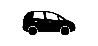 şeffaf bir arkaplanda araba vektör çizimi.