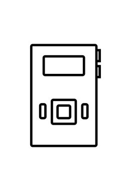 mp3 oynatıcı simge vektör çizimi