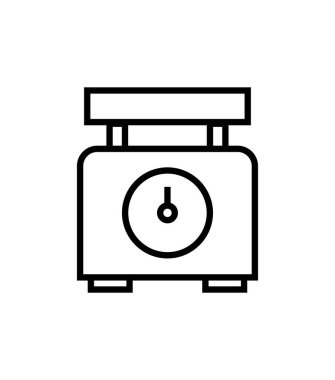 Mutfak boyutu ikon vektör illüstrasyonu