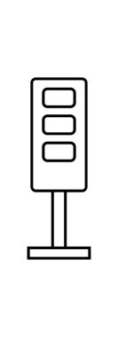 Stadyum ışığı simgesi, vektör basit tasarım