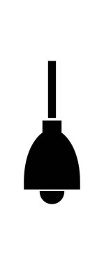 Kolye lambası ikon vektör illüstrasyonu