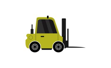 Forklift simgesi beyaz arka plan üzerinde