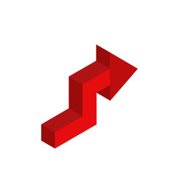 ok vektör simgesi, illüstrasyon