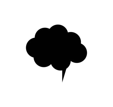 kabarcık konuşma vektörü çizim şablonu