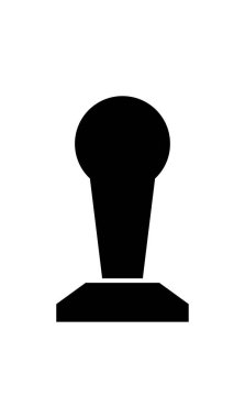 kahve tamp simgesi, vektör basit tasarım