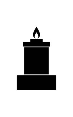 mum vektörü ince çizgi simgesi 