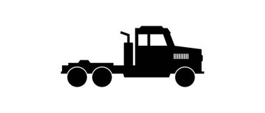 Bir traktör simgesinin vektör illüstrasyonu