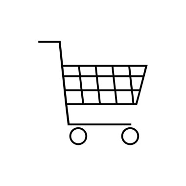 Alışveriş simgesi tasarım şablonu izole edildi