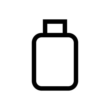 şişe simgesi, vektör basit tasarım 