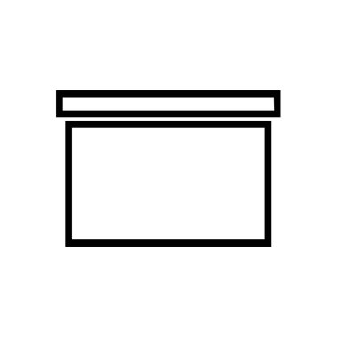 kutu simgesi, vektör basit tasarımı 