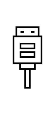 bilgisayar dolgu vektör simgesi, düz tasarım