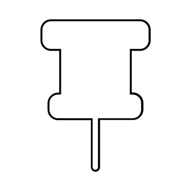 pin simgesi, vektör basit tasarım 