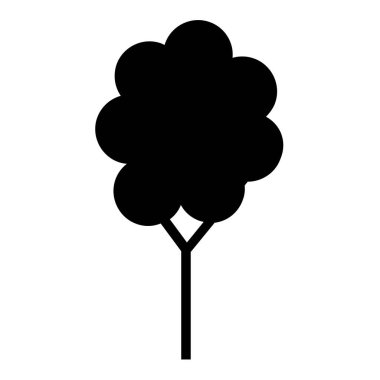 ağaç vektörü sembolü düz simge