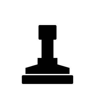 stamp vector glyph flat icon