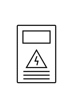 Elektrik paneli kabine vektör çizimi