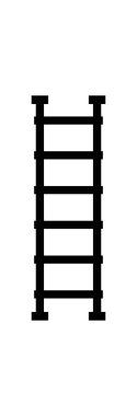  ladder isolated contour symbol illustration