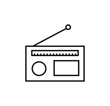 radyo simgesi vektör illüstrasyonu