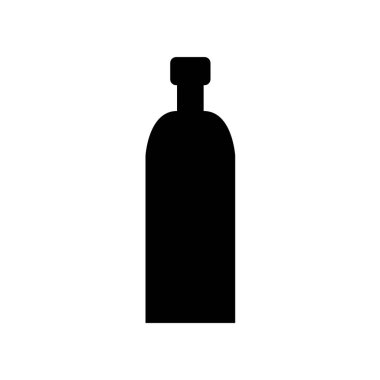 Şarap şişesinin vektör simgesi