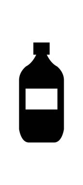 şişe simgesi vektör illüstrasyonu