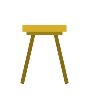 Tabure simgesi vektör illüstrasyonu.