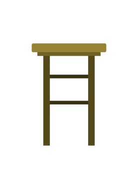 Tabure simgesi vektör illüstrasyonu.